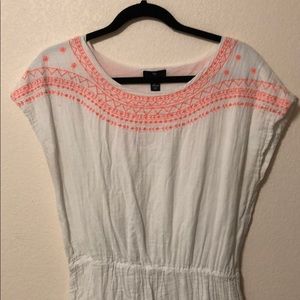 GAP Dresses - GAP White Dress with Flower Embroidery GAP Dresses - GAP White Dress with Flower Embroidery